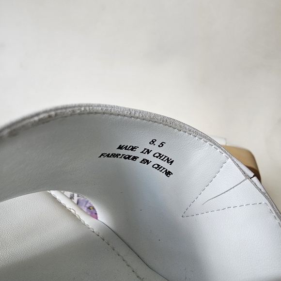 Jeffrey Campbell Pellucid White Faux Leather Lucite Sculptural Heel Sandals - Picture 11 of 11